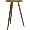 Table De Bistro Ø50x76 Cm MDF Et Fer Marron Foncé VidaXL -Table haute et bar Soldes 64880715 1
