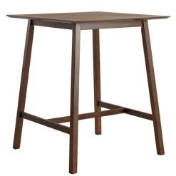 MILIBOO Table De Bar Noyer L90 Cm RUSSEL - Noyer -Table haute et bar Soldes 65600825 2