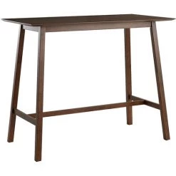 MILIBOO Table De Bar Noyer L130 Cm RUSSEL - Noyer 7 MILIBOO Table De Bar Noyer L130 Cm RUSSEL - Noyer -Table haute et bar Soldes 65600828 2