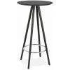 Paris Prix - Table De Bar En Bois "lizon" 110cm Noir 1 Paris Prix - Table De Bar En Bois "lizon" 110cm Noir -Table haute et bar Soldes 65758748 1