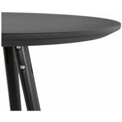 Paris Prix - Table De Bar En Bois "lizon" 110cm Noir -Table haute et bar Soldes 65758748 4