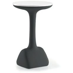PLUST Table D'appoint Haute Ronde Pour Tabourets 99 Cm Polyéthylène Design Armillaria T1 | Couleur: Noir -Table haute et bar Soldes 65877677 3