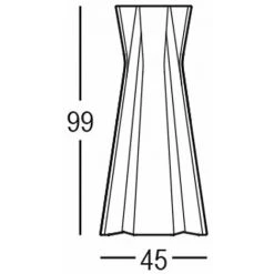PLUST Table D'appoint Haute Pour Tabourets De Bar 100cm Ronde Carrée Design Frozen T1-H | Couleur: Beige - Couleur De La Table: Blanc - Taille: ø 60 Cm -Table haute et bar Soldes 65877911 4