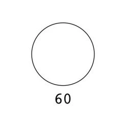 PLUST Table D'appoint Haute Pour Tabourets De Bar 100cm Ronde Carrée Design Frozen T1-H | Couleur: Beige - Couleur De La Table: Blanc - Taille: ø 60 Cm -Table haute et bar Soldes 65877911 5