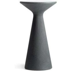 PLUST Table D'appoint Haute Ronde 111cm Pour Tabourets De Bar Extérieur Design Moderne Fade T2-H Plus | Couleur: Gris Foncé - Couleur De La Table: Blanc -Table haute et bar Soldes 65877913 3