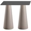 PLUST Table Haute Rectangulaire Pour Tabourets Design Intérieur Extérieur Fura T2-H | Couleur: Beige - Taille: 120 X 60 Cm -Table haute et bar Soldes 65878206 1