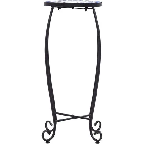 DOC&ET² Tables Mosaïque 3 Pcs Bleu Et Blanc Céramique - Bleu 7 DOC&ET² Tables Mosaïque 3 Pcs Bleu Et Blanc Céramique - Bleu – Image 5