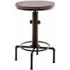 DéCOSHOP26 Table Haute Table De Bar Style Industriel Hauteur Réglable Bronze Vieilli - Noir -Table haute et bar Soldes 6742018 1