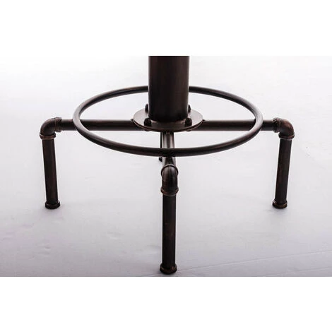 DéCOSHOP26 Table Haute Table De Bar Style Industriel Hauteur Réglable Bronze Vieilli - Noir 6 DéCOSHOP26 Table Haute Table De Bar Style Industriel Hauteur Réglable Bronze Vieilli - Noir â Image 4