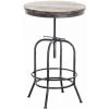 DéCOSHOP26 Table Haute Bistrot Style Industriel Hauteur Réglable Argenté Vieilli - Argentéer 1 DéCOSHOP26 Table Haute Bistrot Style Industriel Hauteur Réglable Argenté Vieilli - Argentéer -Table haute et bar Soldes 6742020 1