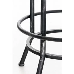 DéCOSHOP26 Table Haute Bistrot Style Industriel Hauteur Réglable Argenté Vieilli - Argentéer -Table haute et bar Soldes 6742020 4