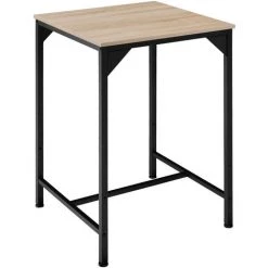 TECTAKE Ensemble De Bar Inverness - Ensemble De Bar, Ensemble De Table De Bar, Ensemble De Table De Bistrot - Bois Clair Industriel -Table haute et bar Soldes 67432386 5