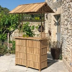 CASATERA Bar En Bambou Naturel Taman - Bois Clair