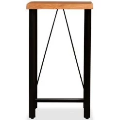 Table De Bar Bois Massif D'acacia 60x60x107 Cm VidaXL -Table haute et bar Soldes 8679067 2