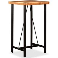 Ensemble De Bar 3 Pcs Bois D'Acacia Massif Et De Récupération VidaXL