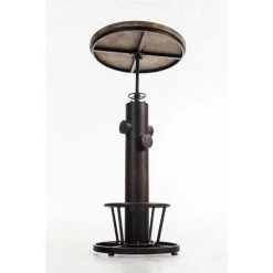 DéCOSHOP26 Table Haute Table De Bar Style Industriel Hauteur Réglable Repose-pieds Bronze - Noir 8 DéCOSHOP26 Table Haute Table De Bar Style Industriel Hauteur Réglable Repose-pieds Bronze - Noir -Table haute et bar Soldes 9577725 3