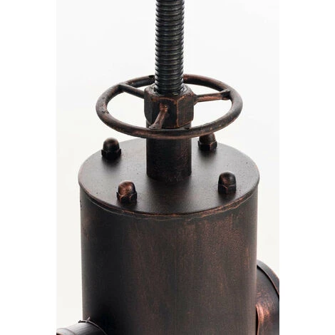 DéCOSHOP26 Table Haute Table De Bar Style Industriel Hauteur Réglable Repose-pieds Bronze - Noir 6 DéCOSHOP26 Table Haute Table De Bar Style Industriel Hauteur Réglable Repose-pieds Bronze - Noir – Image 4