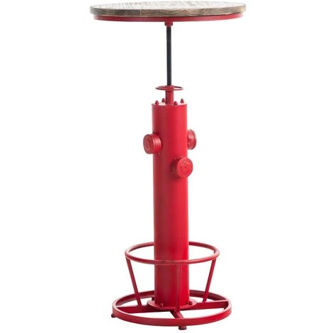 DéCOSHOP26 Table Haute Table De Bar Style Industriel Hauteur Réglable Repose-pieds Rouge - Rougeed 3 DéCOSHOP26 Table Haute Table De Bar Style Industriel Hauteur Réglable Repose-pieds Rouge - Rougeed