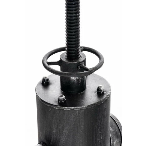 DéCOSHOP26 Table Haute Table De Bar Style Industriel Hauteur Réglable Repose-pieds Argenté - Argentéer 5 DéCOSHOP26 Table Haute Table De Bar Style Industriel Hauteur Réglable Repose-pieds Argenté - Argentéer – Image 3