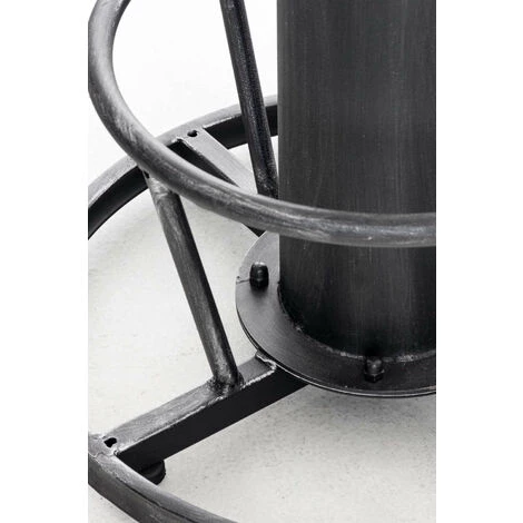 DéCOSHOP26 Table Haute Table De Bar Style Industriel Hauteur Réglable Repose-pieds Argenté - Argentéer 6 DéCOSHOP26 Table Haute Table De Bar Style Industriel Hauteur Réglable Repose-pieds Argenté - Argentéer – Image 4